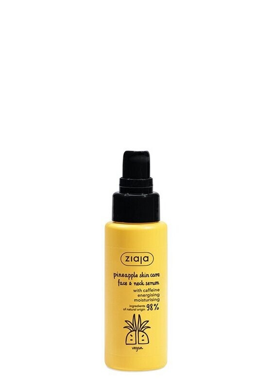 Ziaja PINEAPPLE energetisierendes Serum für Gesicht & Hals mit Koffein 50ml