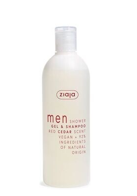 Ziaja MEN Duschgel & Shampoo Rotes Zedernholz 400ml