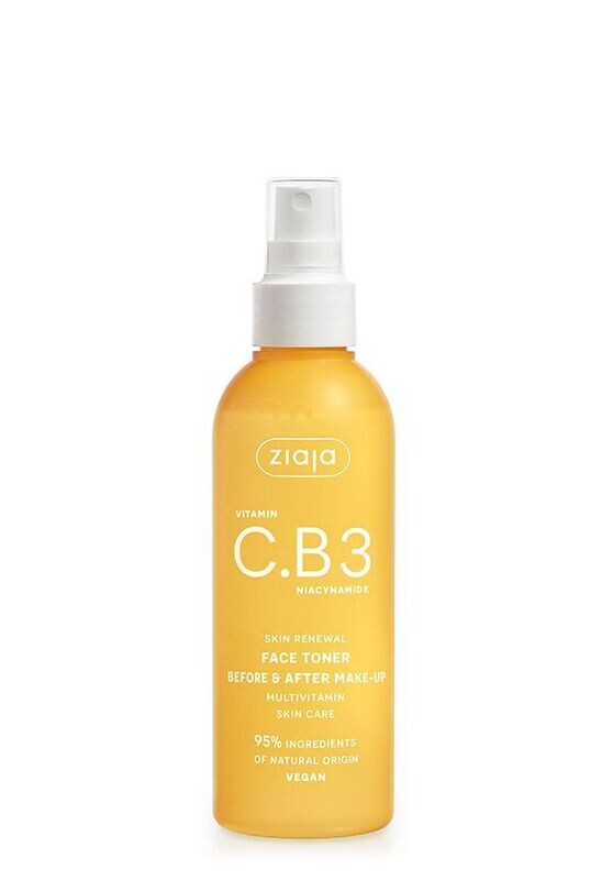Ziaja VITAMIN C.B3 NIACINAMID belebender Gesichtstoner-Spray 190ml