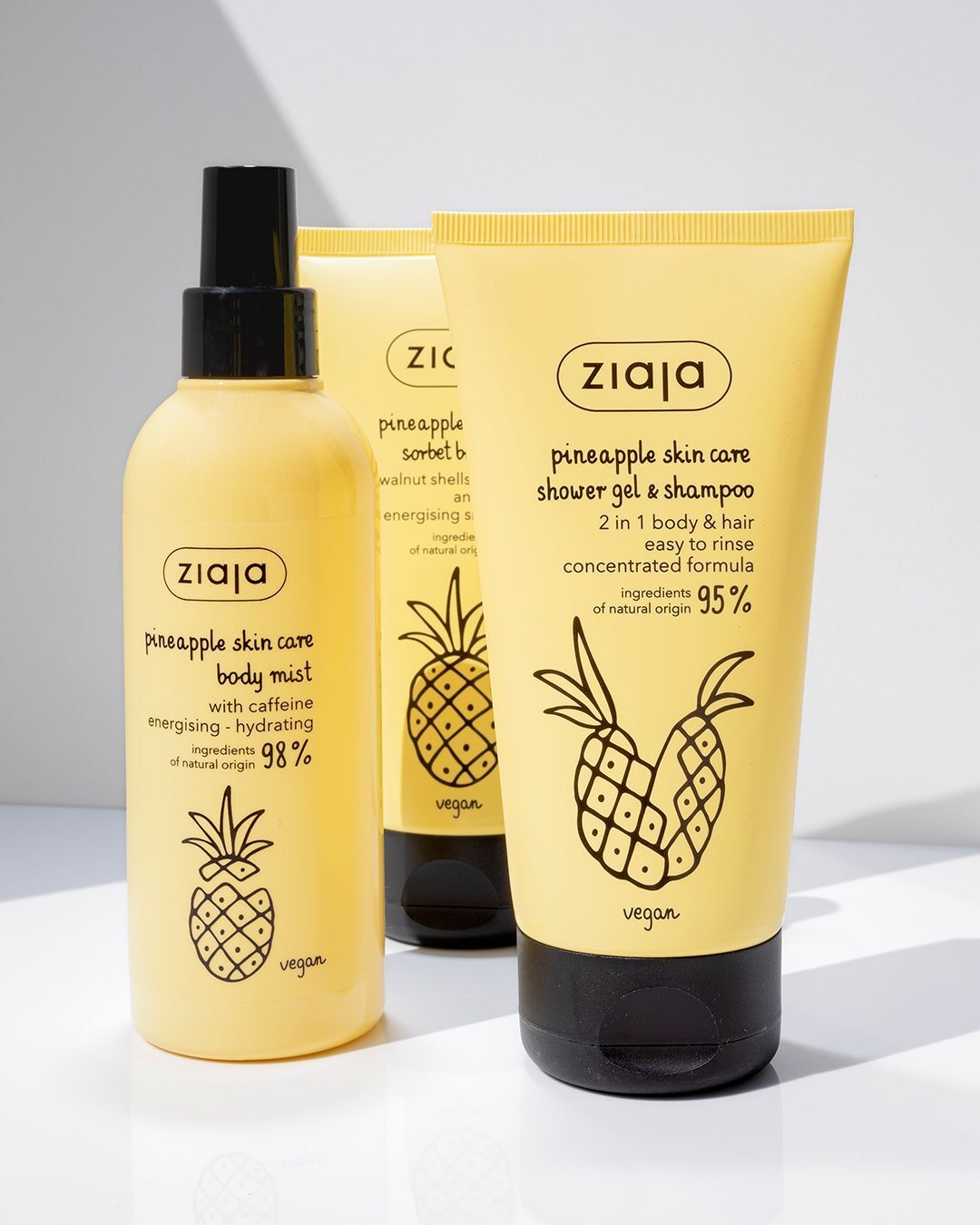 Ziaja PINEAPPLE konzentriertes Duschgel & Shampoo 2 in 1 - 160ml
