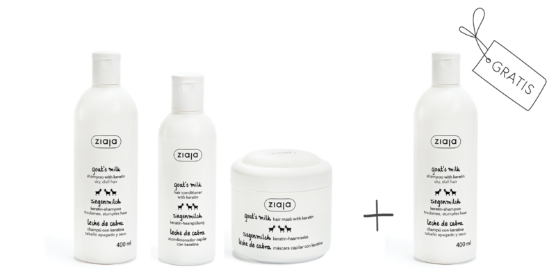 Ziaja ZIEGENMILCH Keratin-Haarpflege-Set mit GRATIS Shampoo