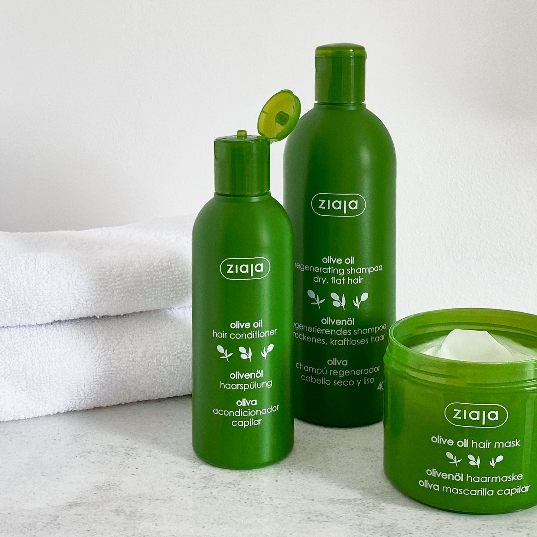 Ziaja OLIVENÖL Haarpflege-Set mit GRATIS Shampoo