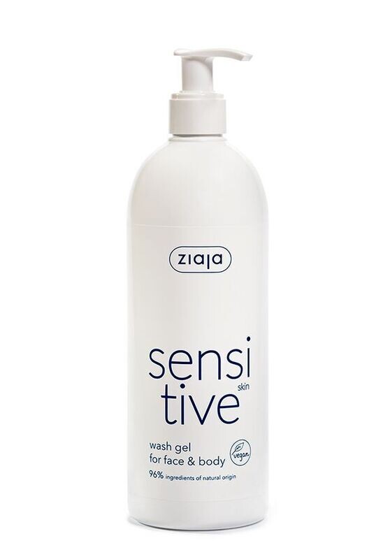Ziaja SENSITIVE SKIN cremiges Waschgel für Gesicht und Körper 400ml