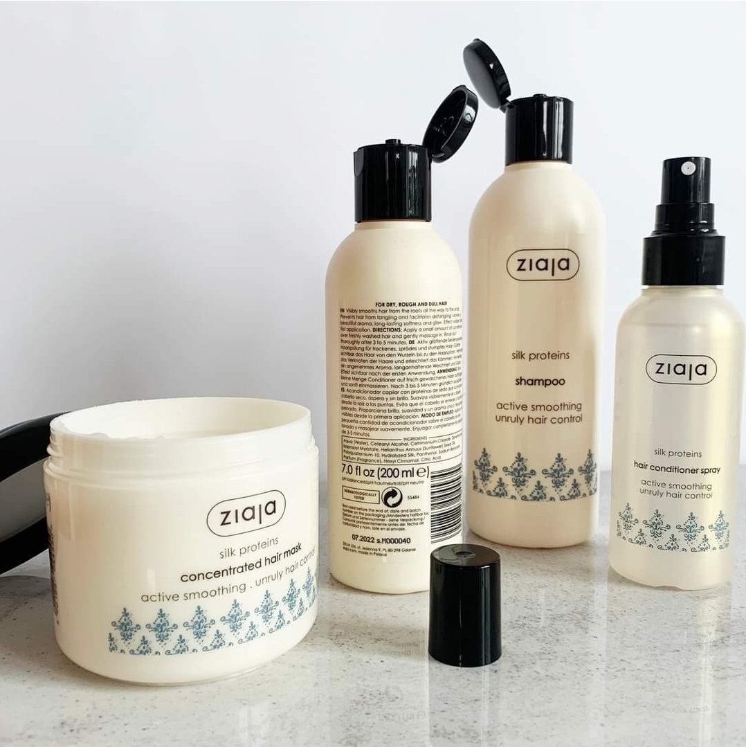 Ziaja SILK glättendes Seidenprotein Haarpflege-Set