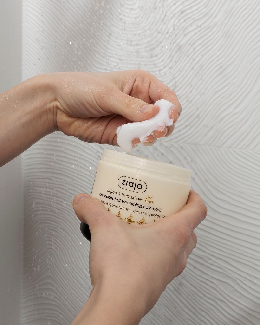 Ziaja ARGAN & TSUBAKI-ÖL konzentrierte & glättende Haarmaske mit Thermal Protection 200ml