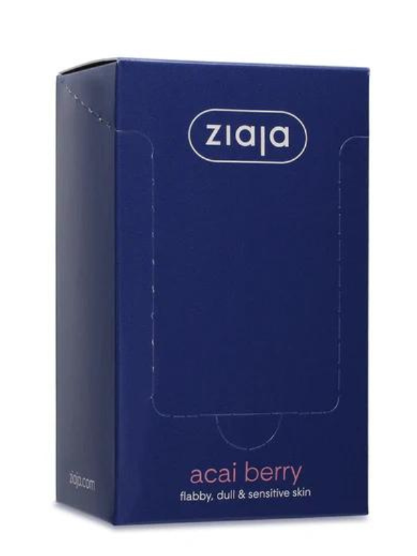 Ziaja ACAIBEERE antioxidative Hals- & Gesichtsmaske für die Nacht 20Stk.