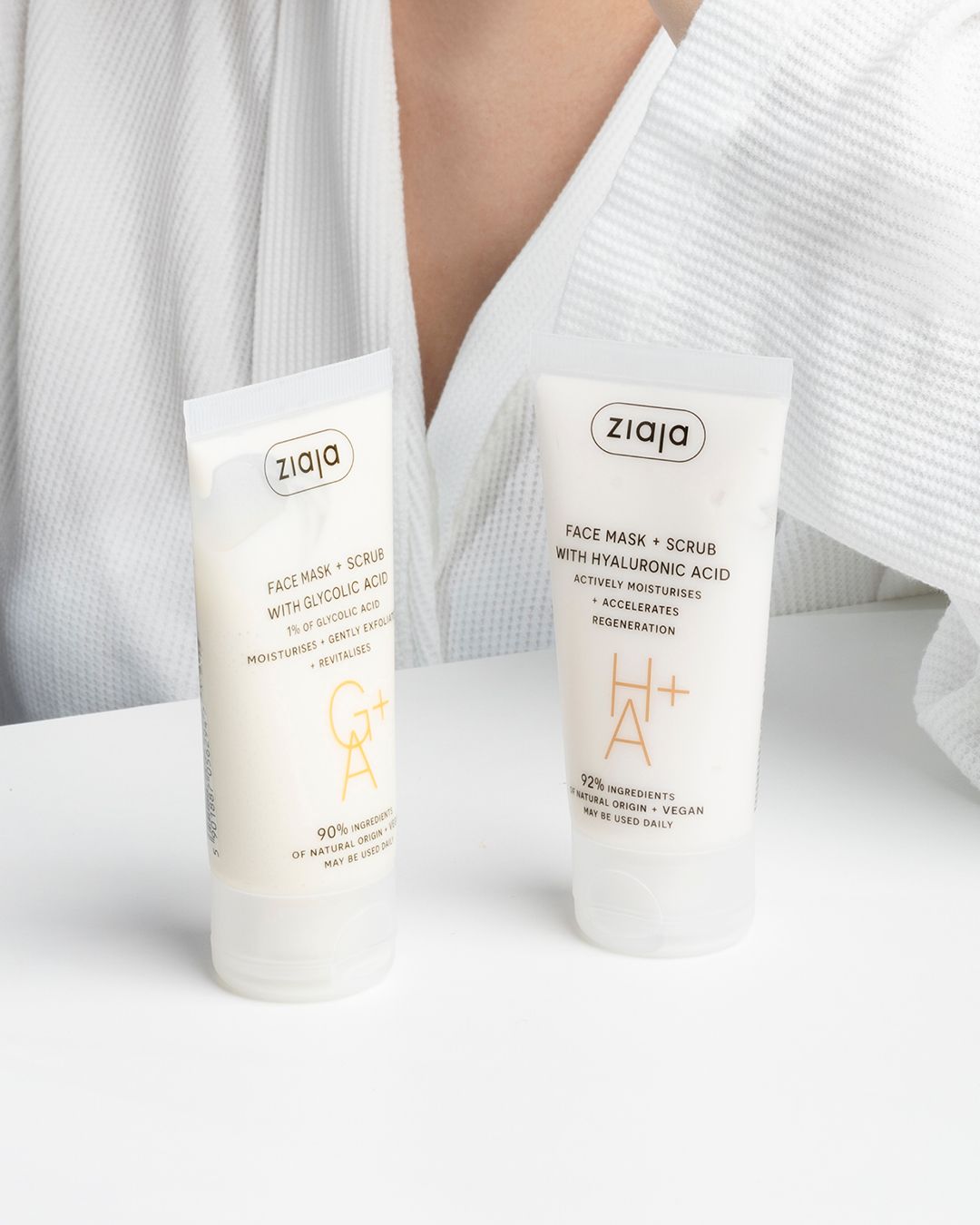Ziaja GESICHTSMASKE + PEELING mit ELLAGSÄURE (EA) 55ml