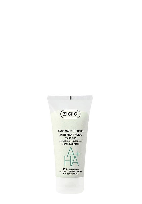 Ziaja GESICHTSMASKE + PEELING mit FRUCHTSÄUREN (AHA) 55ml