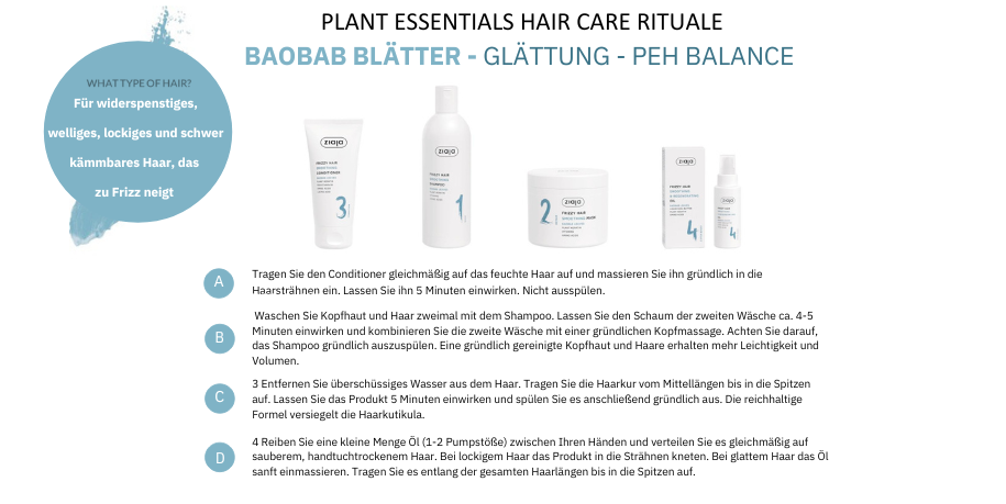 Ziaja BAOBAB BLÄTTER Haarpflege-Set - FRIZZY HAIR