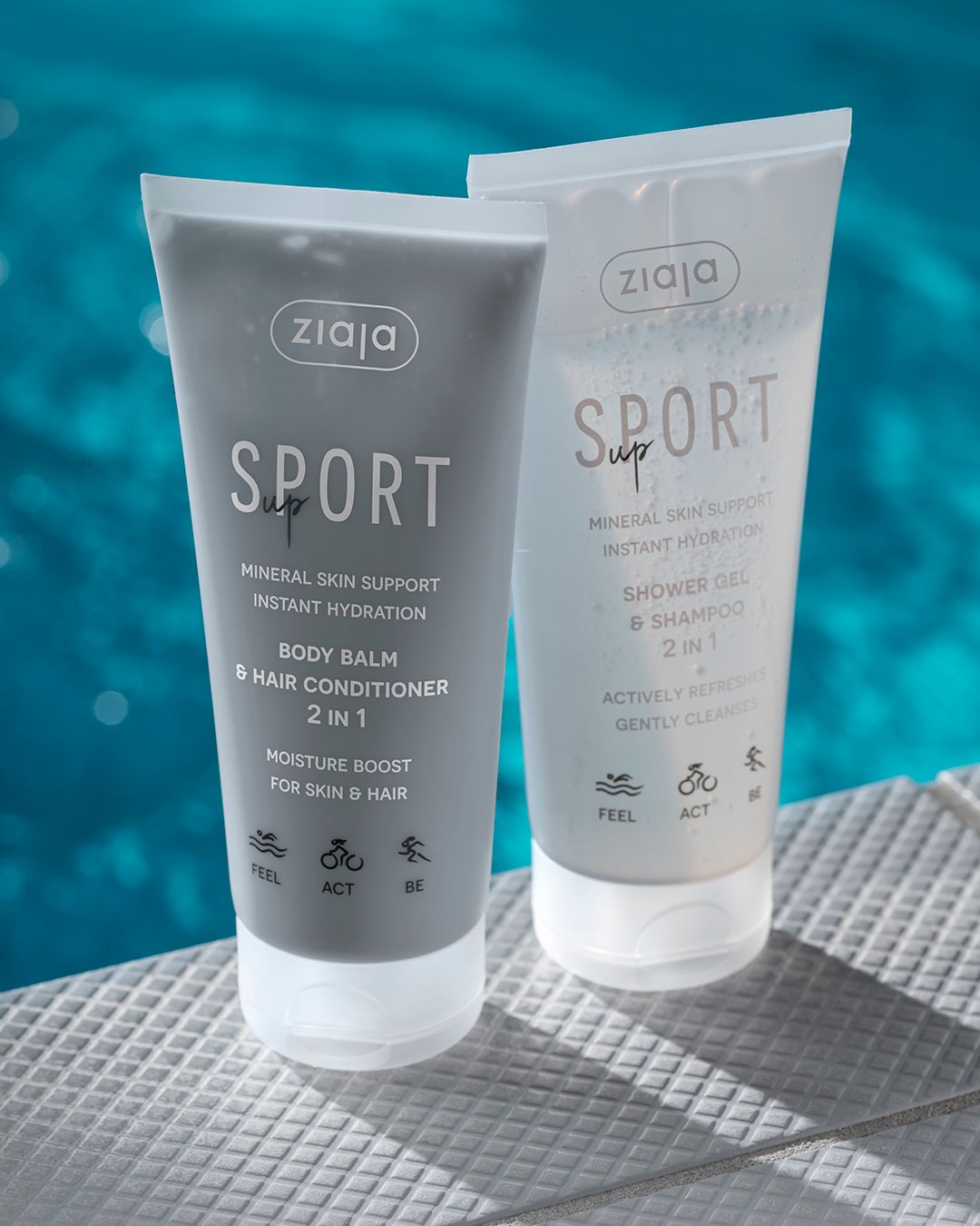 ZIAJA SPORT erfrischendes 2in1 Duschgel & Shampoo, 200ml