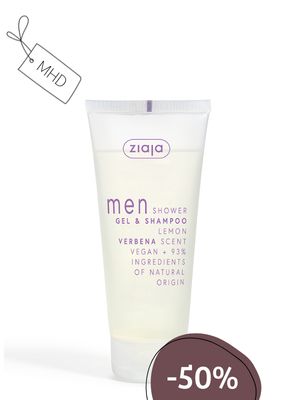 MHD: Ziaja MEN Duschgel & Shampoo Zitronenverbene 200ml