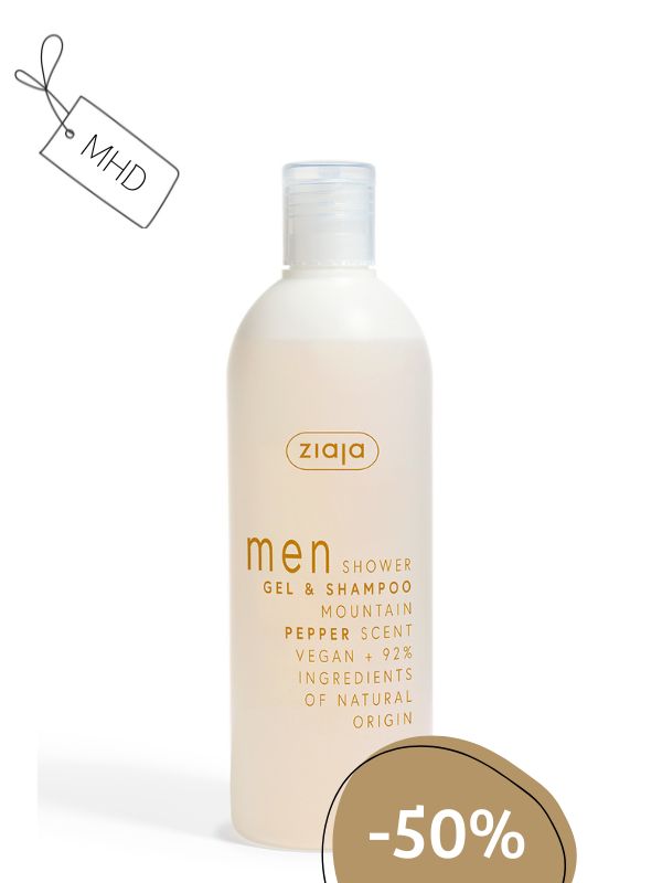 MHD: Ziaja MEN Duschgel & Shampoo Bergpfeffer 400ml
