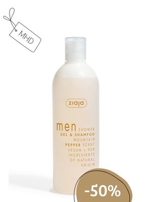 MHD: Ziaja MEN Duschgel & Shampoo Bergpfeffer 400ml