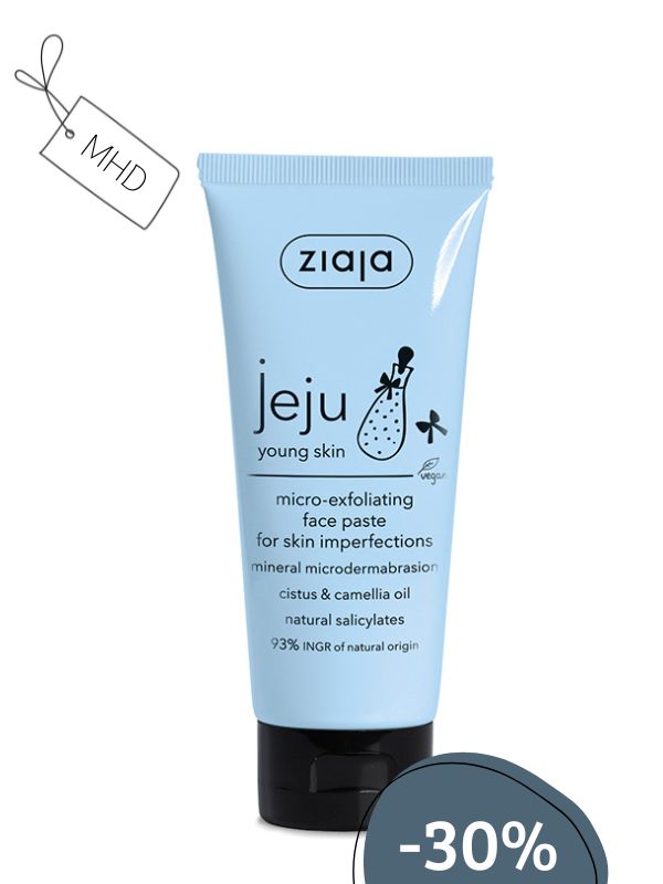 MHD: Ziaja JEJU YOUNG SKIN Mikro-Peeling Gesichtspaste 75ml MHD: Ziaja JEJU YOUNG SKIN Mikro-Peeling Gesichtspaste 75ml