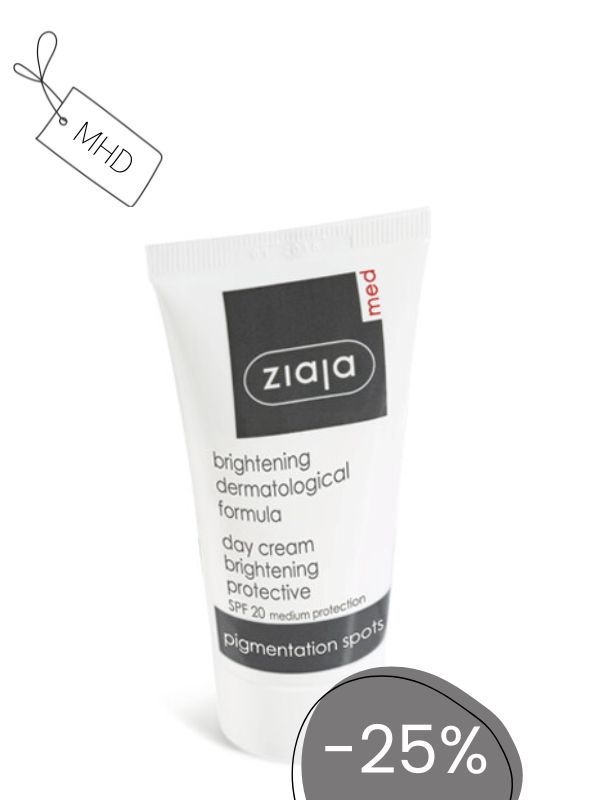 MHD: Ziaja MED aufhellende Tagescreme bei Pigmentflecken 50ml