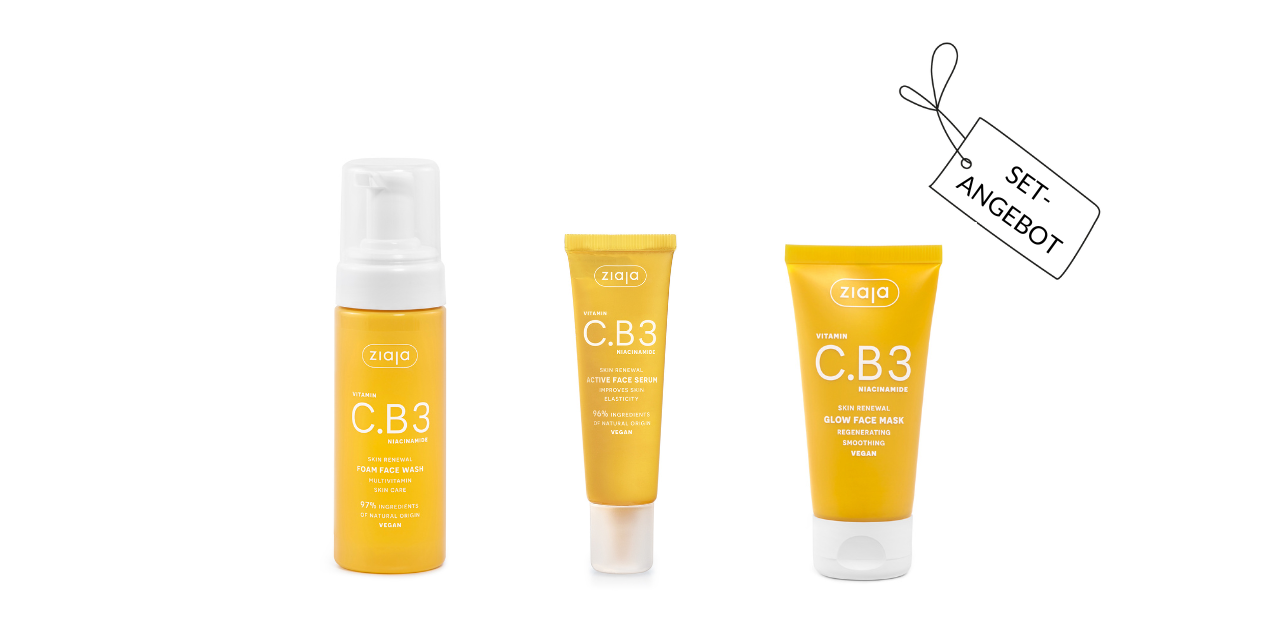 Ziaja VITAMIN C.B3 Flash & Glow Express - Gesichtspflegeritual-Set