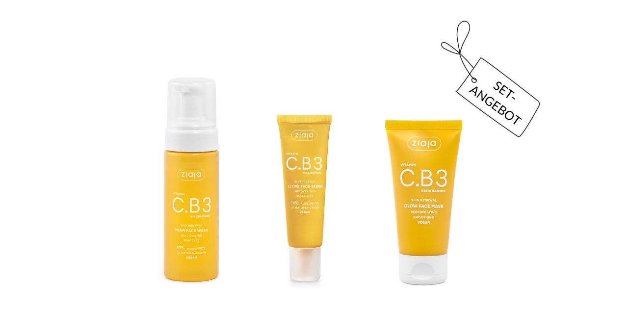 Ziaja VITAMIN C.B3 Flash & Glow Express - Gesichtspflegeritual-Set
