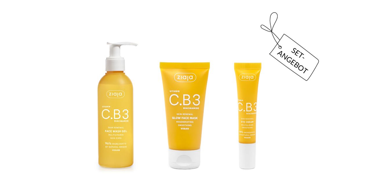 Ziaja VITAMIN C.B3 Flash & Glow regenerierendes Gesichtspflegeritual-Set