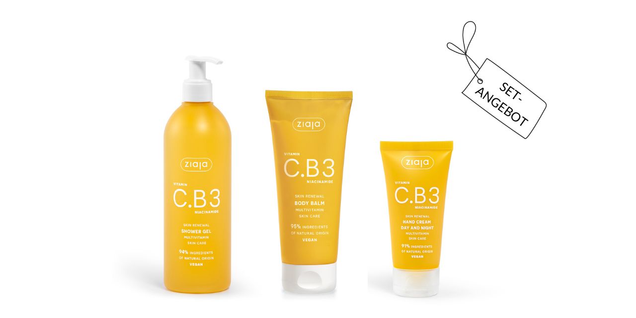 Ziaja VITAMIN C.B3 Flash & Glow Express- Körperpflegeritual-Set Ziaja VITAMIN C.B3 Flash & Glow Express- Körperpflegeritual-Set