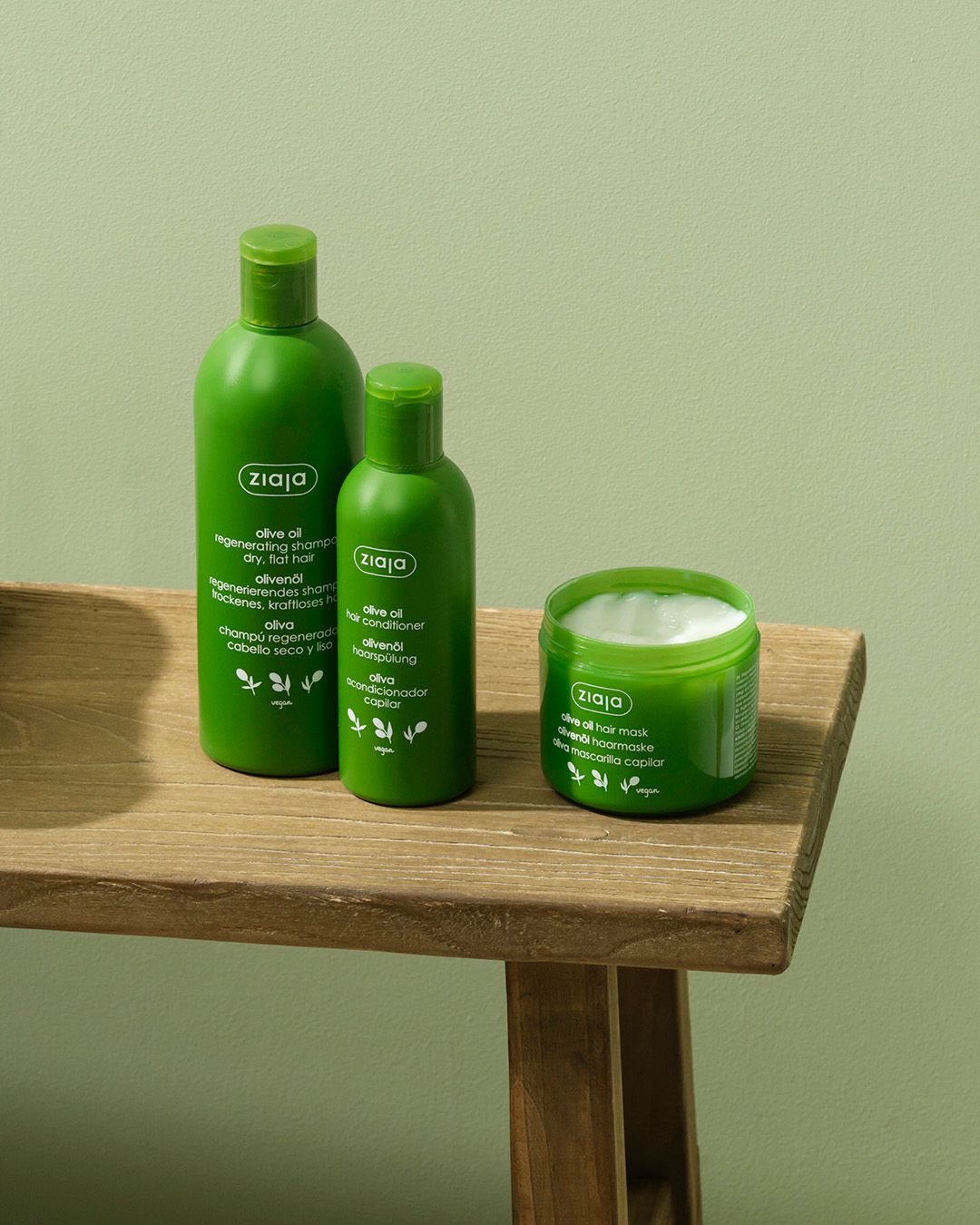 Ziaja OLIVENÖL Haarpflege-Set mit GRATIS Shampoo