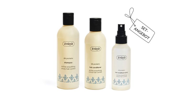 Ziaja SILK glättendes Seidenprotein Haarpflege-Set