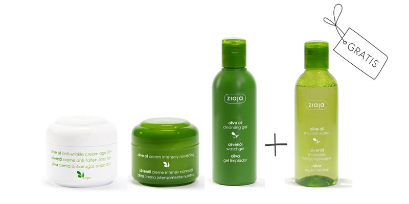 Ziaja OLIVENÖL Gesichtspflege-Set mit GRATIS Mizellenwasser