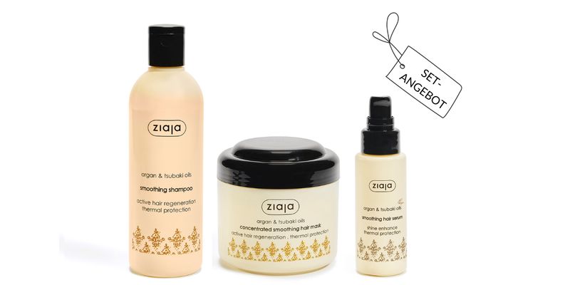 Ziaja ARGAN & TSUBAKI-ÖL glättendes Haarpflege-Set