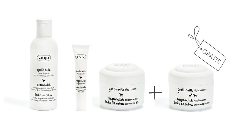 Ziaja ZIEGENMILCH Gesichtspflege-Set mit GRATIS Nachtcreme