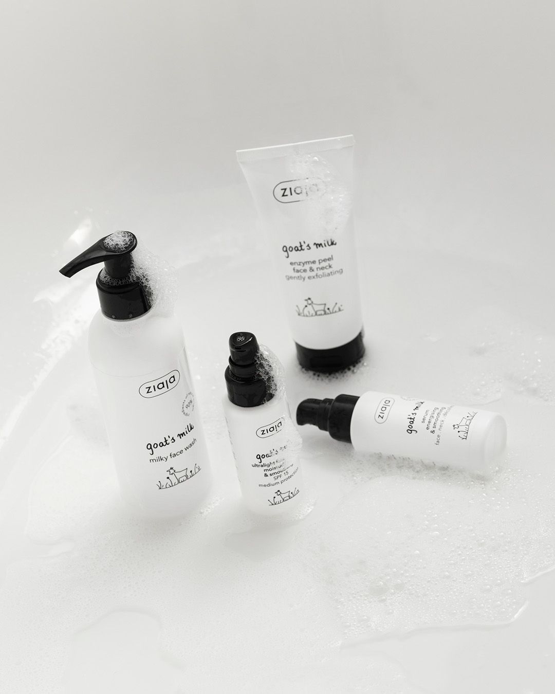 Ziaja ZIEGENMILCH Gesichtspflege-Set mit GRATIS Enzympeeling