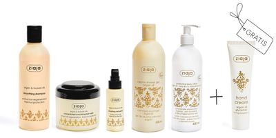 Ziaja ARGANÖL Körper- und Haarpflege-Set mit GRATIS Handcreme