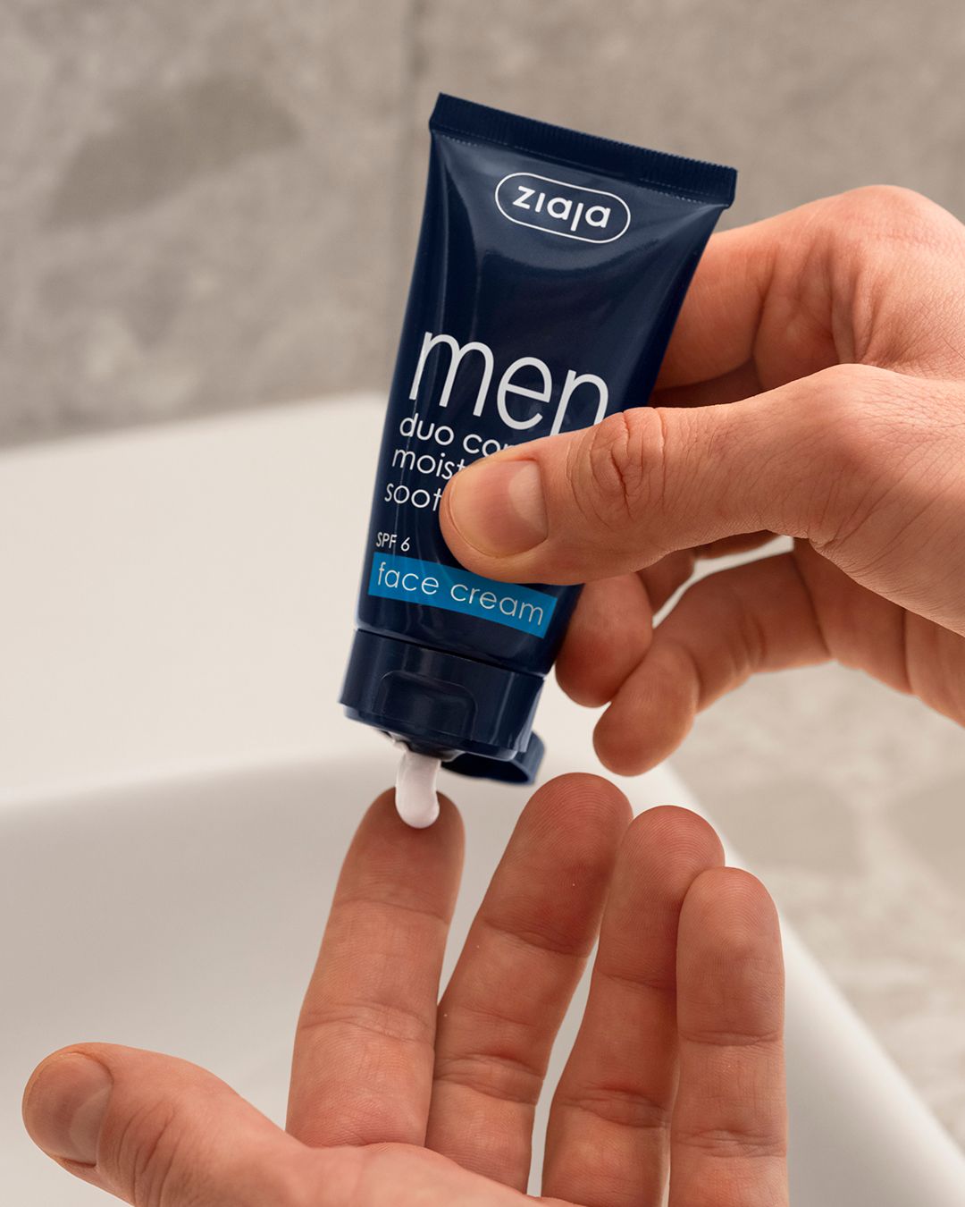 Ziaja MEN feuchtigkeitsspendende Gesichtscreme mit LSF 6 - 50ml