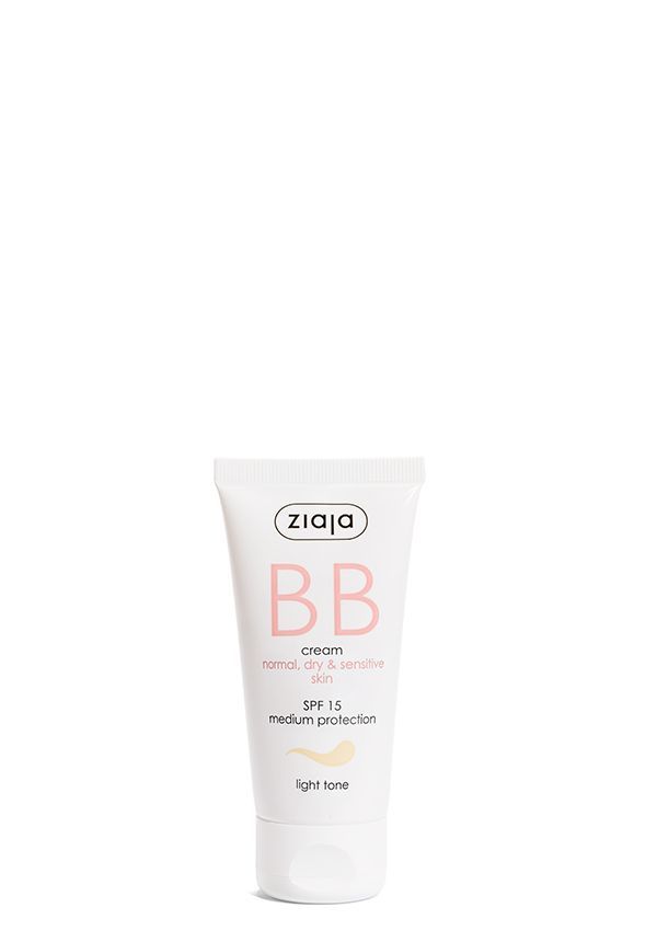 Ziaja BB Creme für trockene & empfindliche Haut - helle Tönung + LSF 15 - 50ml