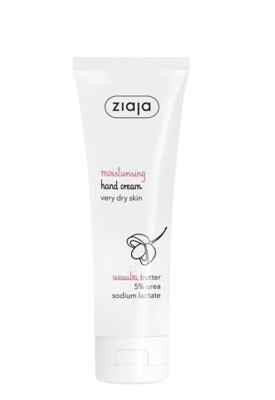 Ziaja feuchtigkeitsspendende Handcreme mit Ucuuba Butter 5% Urea 80ml