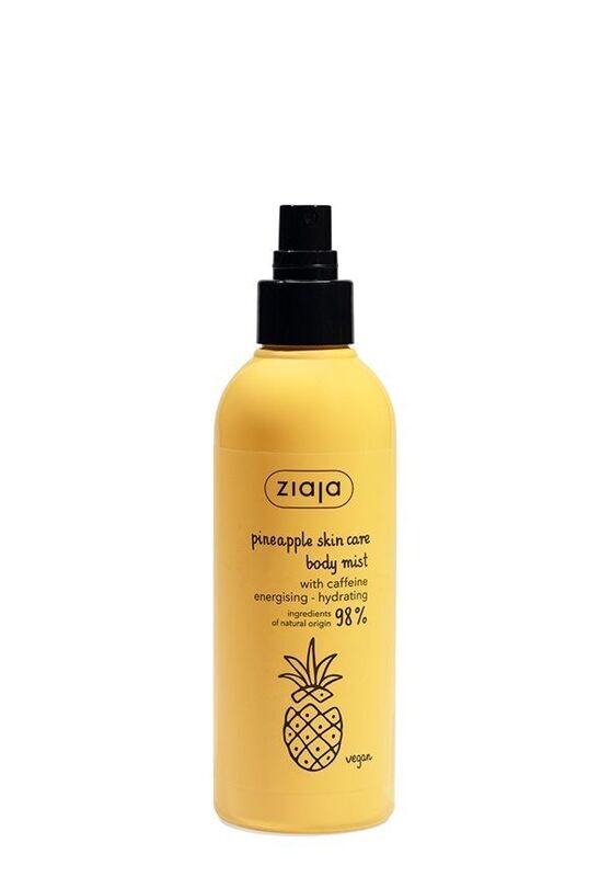 Ziaja PINEAPPLE hydrierender Gesichts- & Körperspray mit Koffein 200ml