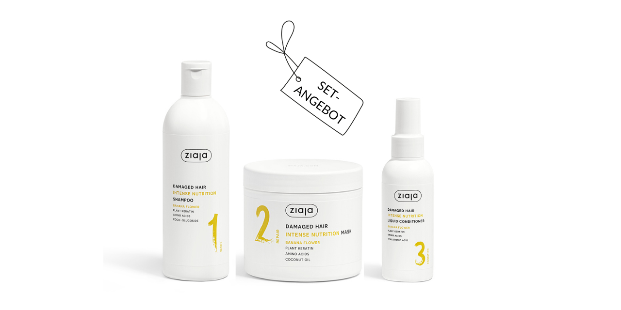 Ziaja BANANEN BLÜTEN Haarpflege-Set - DAMAGED HAIR
