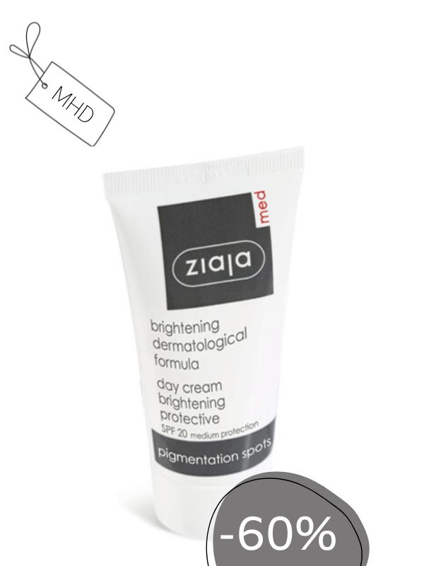 MHD: Ziaja MED aufhellende Tagescreme bei Pigmentflecken 50ml