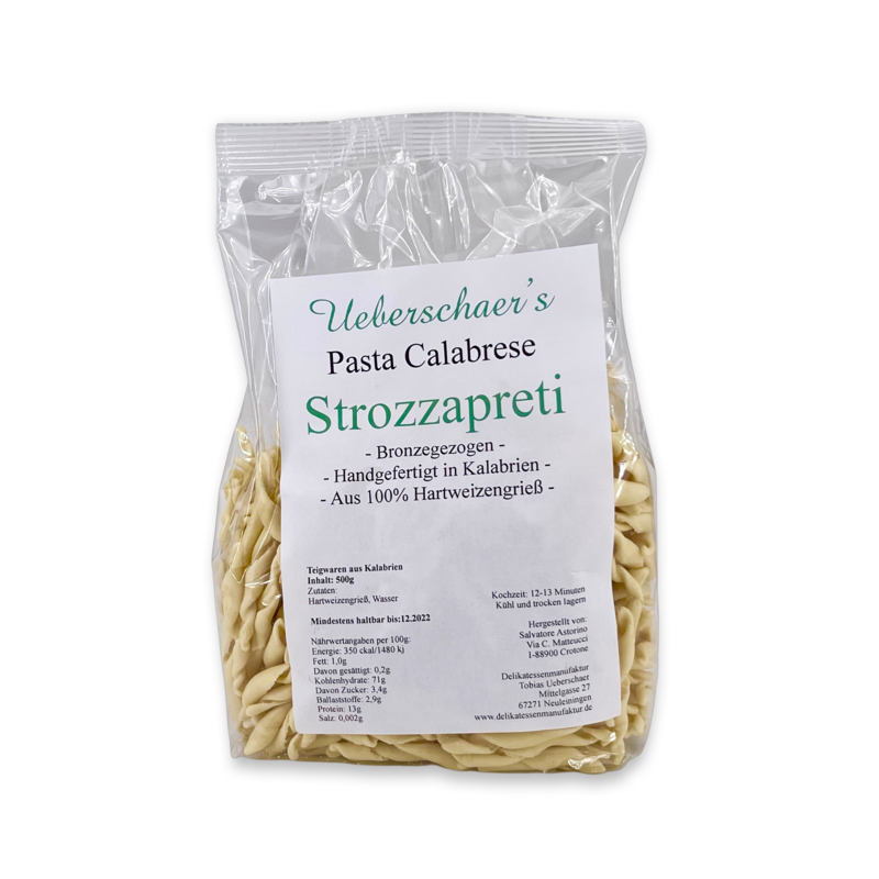 Ueberschaer's Pasta Calabrese Strozzapreti Ueberschaer's Pasta Calabrese Strozzapreti