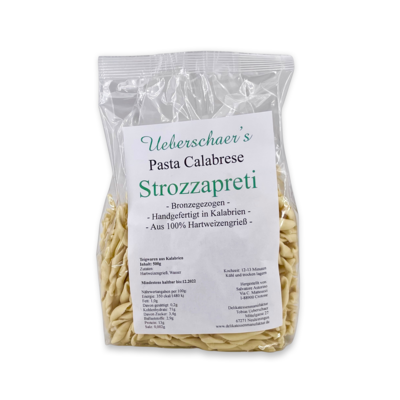 Ueberschaer's Pasta Calabrese Strozzapreti