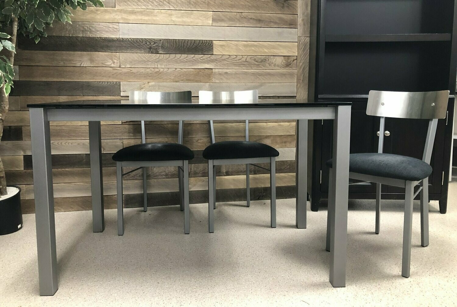 Amisco Black Glass Table