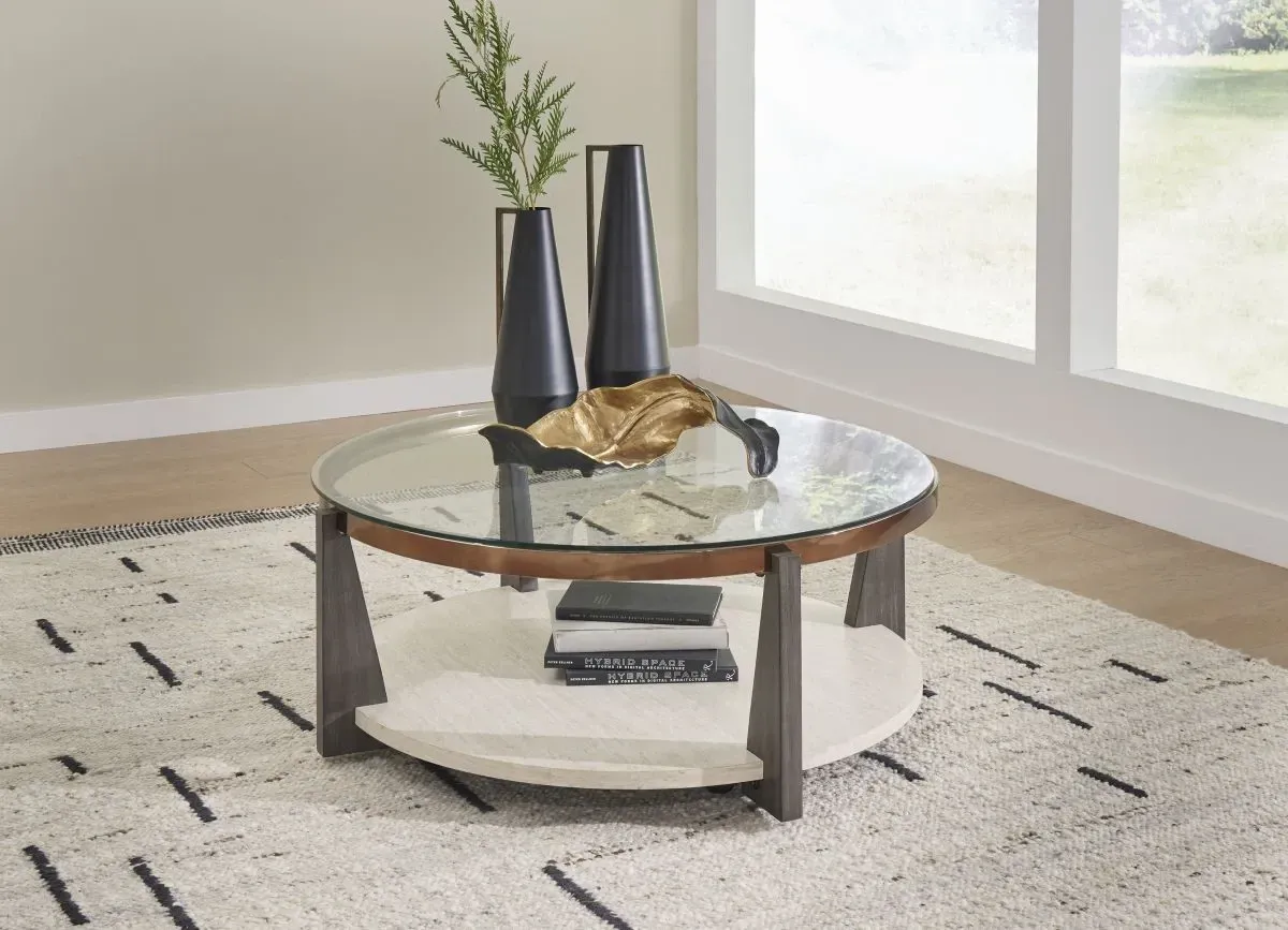 Ashley | Frazwa Coffee Table w/ Casters