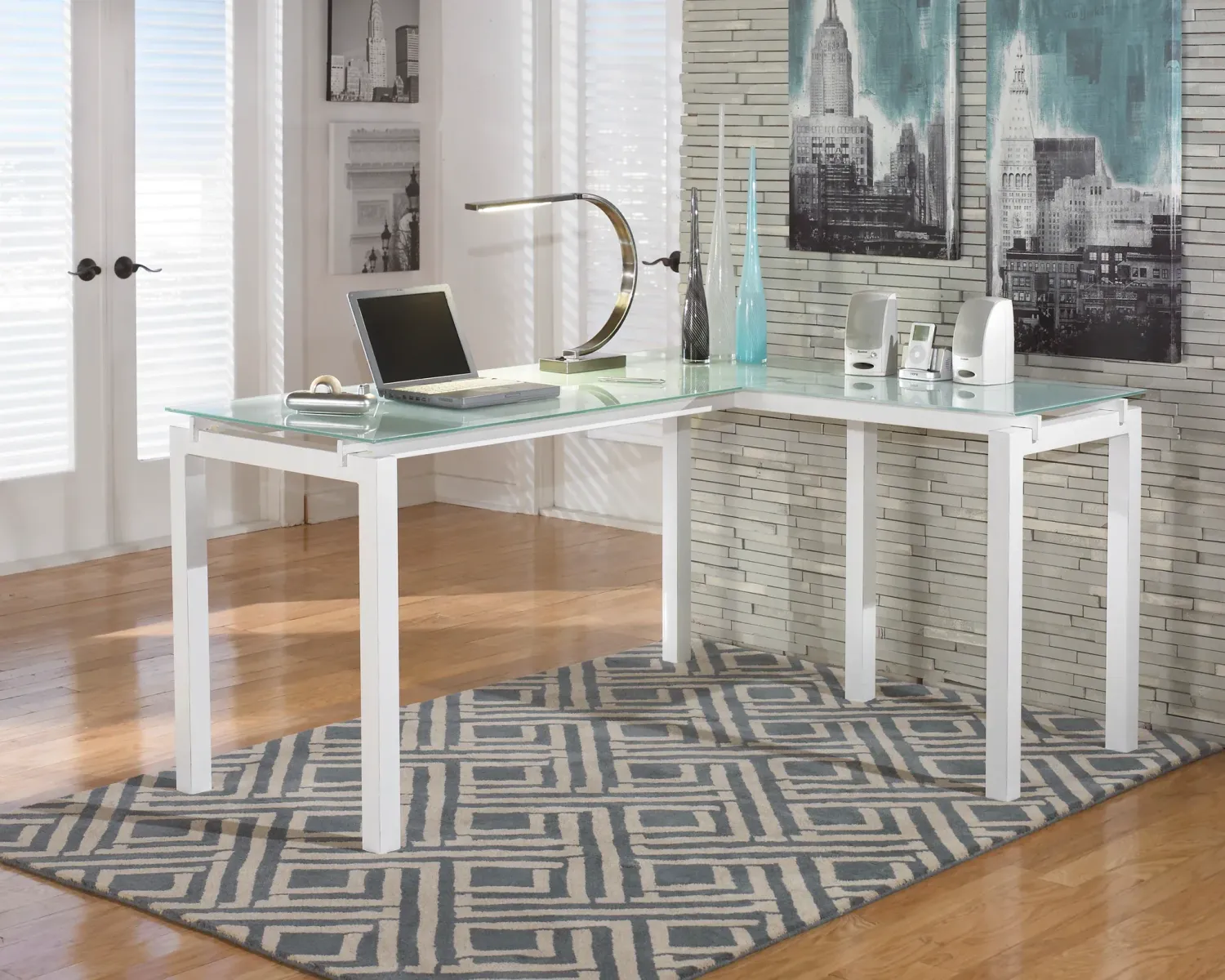Ashley | Baraga L Shaped Desk