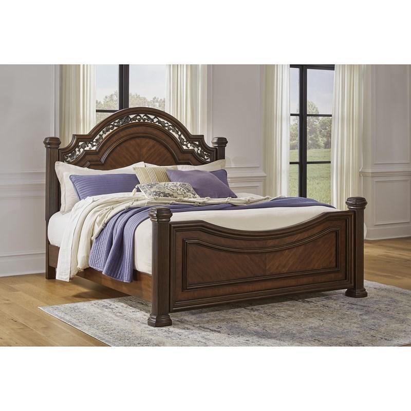 Ashley | Lavinton King Poster Bed Ashley | Lavinton King Poster Bed