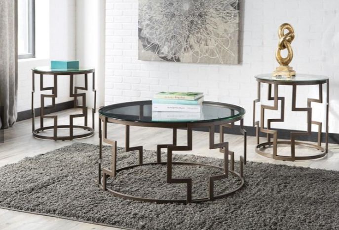 Ashley | Frostine 3-PC Table Set
