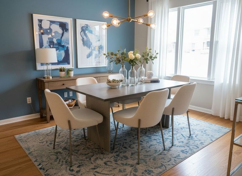 Amisco | Dining Table & 6 Chairs INCLUDED!