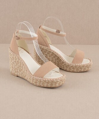 Madrid Espadrille Wedges, Taupe
