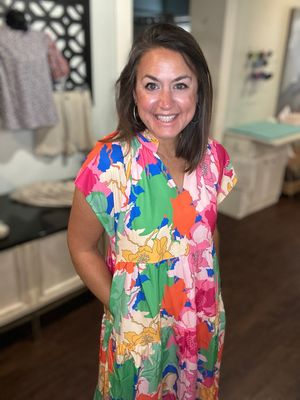 THML Clementine Tiered Midi Dress