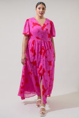 Linana Dress Curve, Zalea Floral