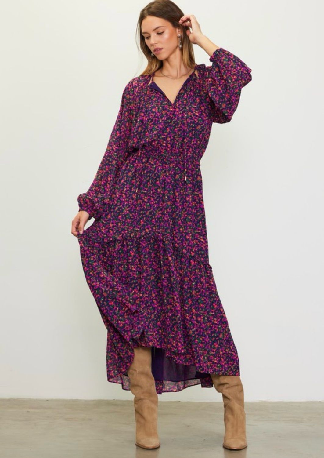 Chiffon Printed Maxi