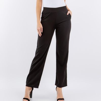 Catherine Black Crepe Pants