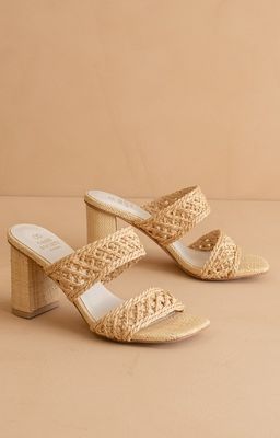 Barbara Raffia Heels